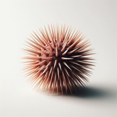 urchin isolated on black background