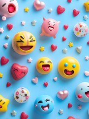 Cheerful Emoji Expressions for World Emoji Day