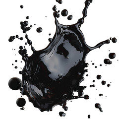 milk splash isolated on white