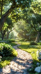 Obraz premium A beautiful forest path