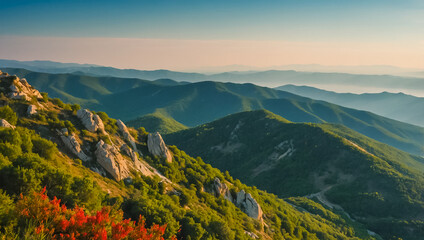 Obraz premium Beautiful mountains Saint Vlas Bulgaria