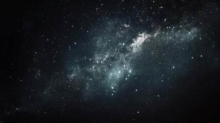 Obraz premium Hyper-detailed and ultra HD scene of the Milky Way and stars in a serene night sky, capturing the vastness and beauty of the cosmos in 32k resolution