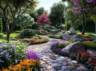 A Lush Garden Path