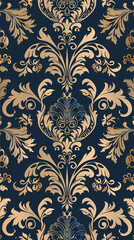Fototapeta premium Damask pattern vector image