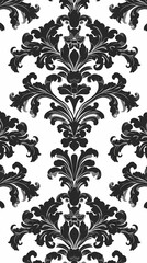 Fototapeta premium Damask pattern vector image