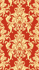Damask pattern vector image