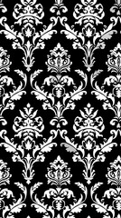 Damask pattern vector image