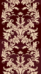 Damask pattern vector image