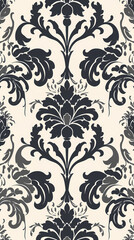 Damask pattern vector image