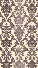Damask pattern vector image