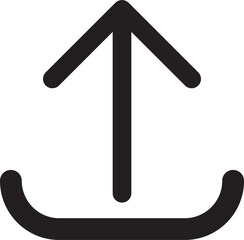 Upload  Silhouette download icon