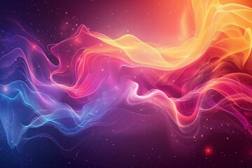 Obraz premium Cosmic Tapestry: A Colorful Nebula