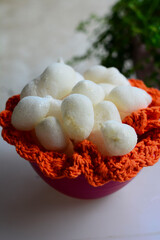 O polvilho, também chamado de fécula de mandioca, carimã ou goma, é o amido da mandioca. O polvilho azedo é um tipo modificado por processo de fermentação e secagem solar