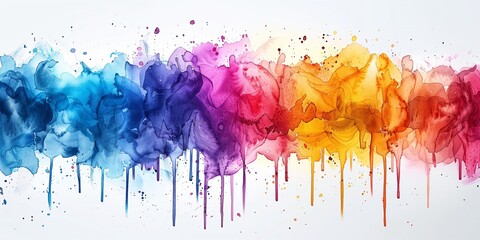 Fototapeta premium Abstract background of watercolor blots, divorces and strokes