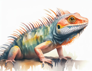 Obraz premium iguana illustration