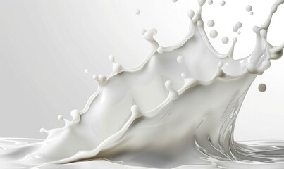 Pure milk flow, suitable for your design