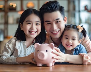 Parents Educating Children about Savings and Financial Planning at Home