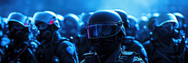 Public Safety (Blue): Signifies the priority of ensuring the safety and security of all individuals, including protesters, bystanders, and law enforcement personnel, during protests