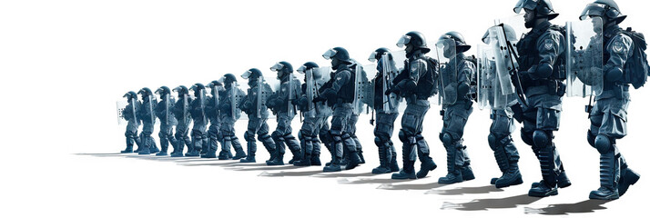 Communication (White): Represents the importance of clear and effective communication between police and protesters to prevent misunderstandings and reduce tensions