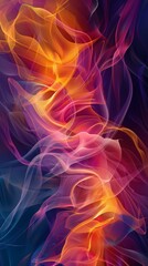Abstract Colorful Smoke Flow