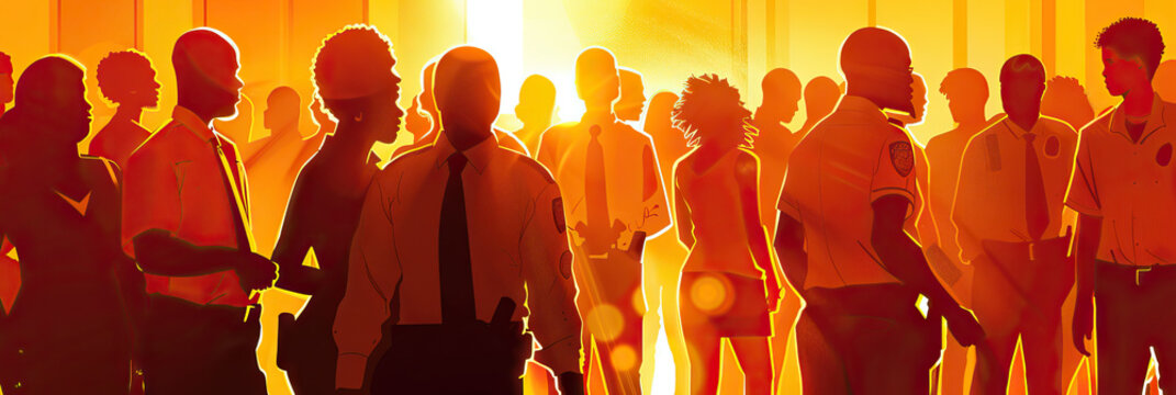 Community Relations (Brown): Symbolizes the impact of police actions at protests on community relations and trust in law enforcement.