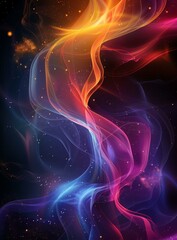 Fototapeta premium Colorful Digital Art Background