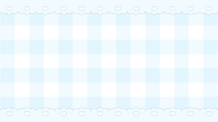 ファンシーステッチのレースチェック壁紙★