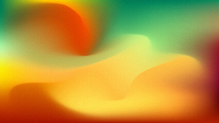 Orange Grain Gradient Backgound. Random Mesh Gradient. Gradient Waves.