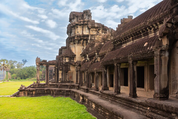 Angkor Wat, ancient temple ruins in Cambodia