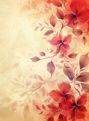 Floral Background Image, Hand Painted in Watercolor