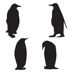 Naklejka premium Penguin Silhouette Vector Art