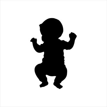recommend clip art: Baby sleeping top view silhouette isolated on white background. Baby sleeping icon vector illustration design.