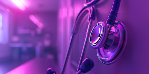 Medical Privacy Purple. Abstract medical image for Abortion rights.