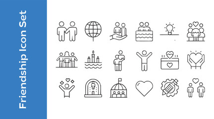 International day of friendships with vector collections. 