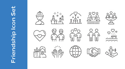 International day of friendships with vector collections. 
