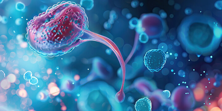 Reproductive health blue. Importance of medical life of choice. Close up of health.