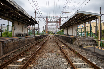 Fototapeta premium 鶴見線武蔵白石駅