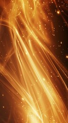 Golden glitter light trails background