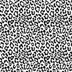 
leopard pattern seamless background, black white print, trendy animal texture