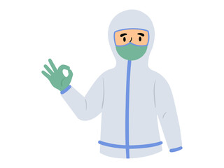 Apd Covid-19 with safety clothing face shield and mask