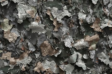 Rocky surface with brown and green color scheme. Nature concept