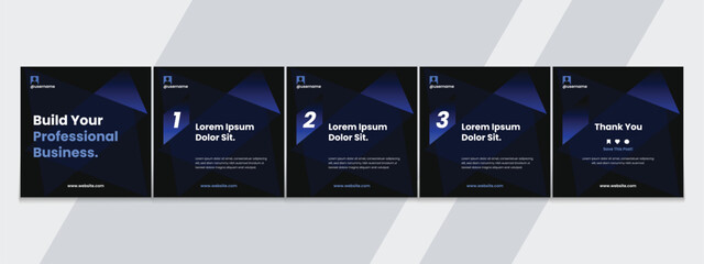  LinkedIn carousel post, social media Instagram carousel post, modern and editable business carousel template design © Tarek Digital