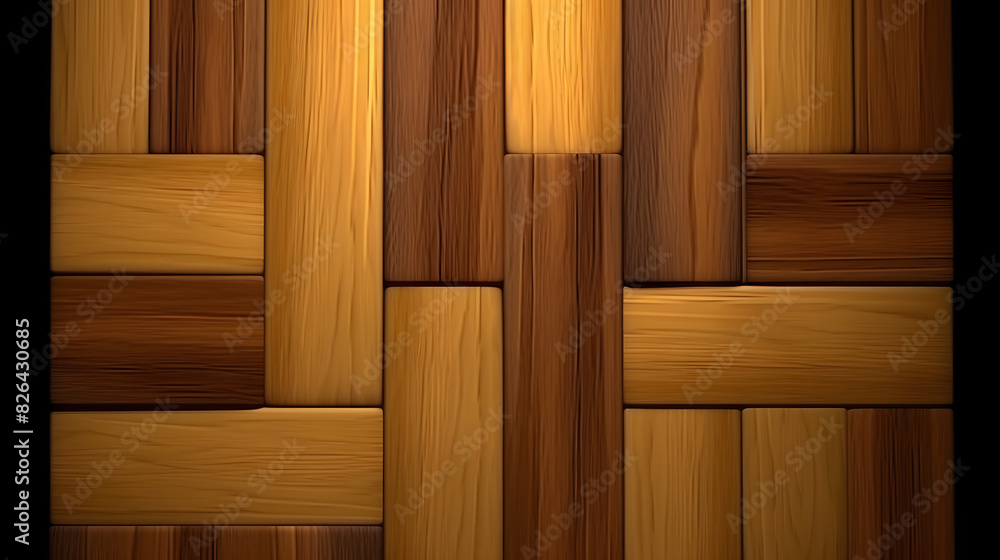 Poster Wood Floor icon wood 3d