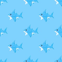 seamless pattern with fishes