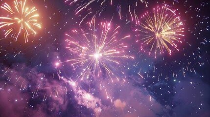 fireworks in the night of sky