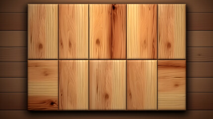 Wood Panel Icon Wood 3d