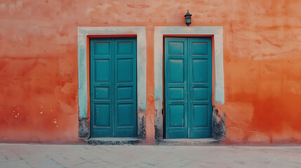 Two doors, imagine the image showing the alternative perspective