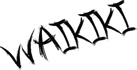 Black and white graffiti art of the word TAKI