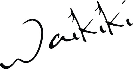 Fototapeta premium Abstract wikiki text sign illustration