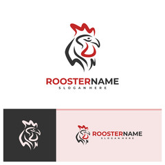 Rooster logo vector template, Creative Rooster head logo design concepts